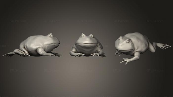 Animal figurines (frog 01, STKJ_0980) 3D models for cnc